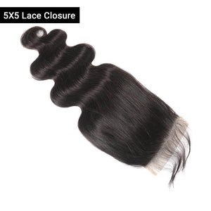 5x5 Brazilian body wave lace closure