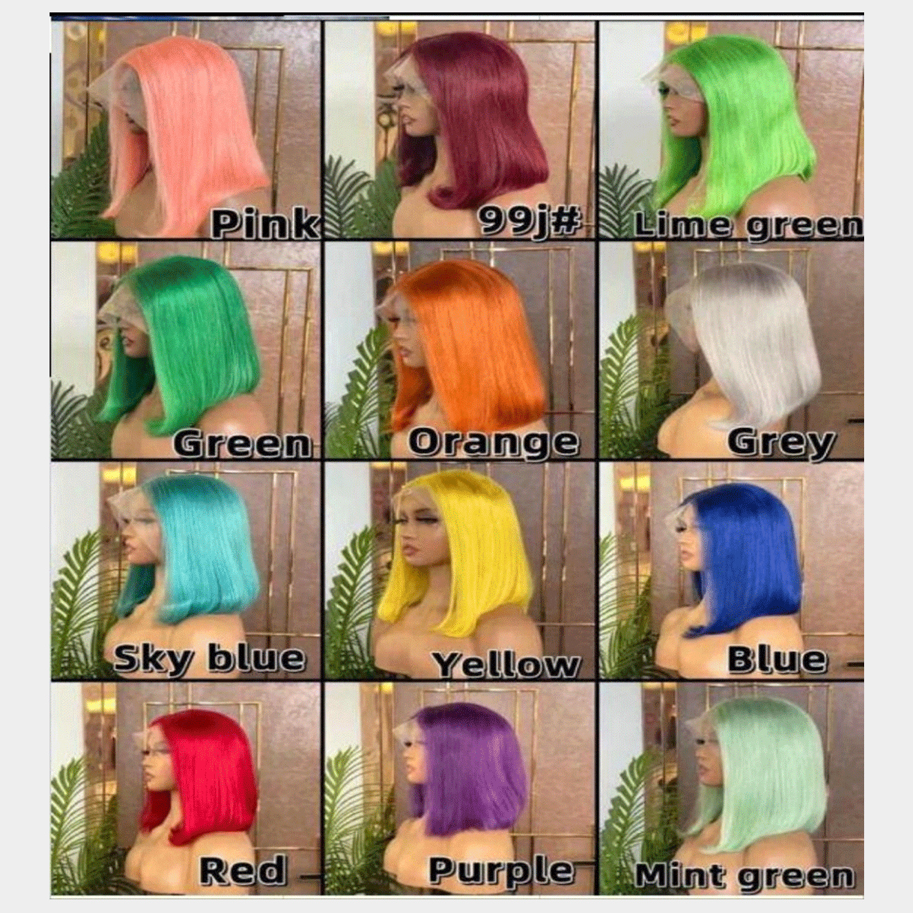 13x6 Lace Frontal Bob Wigs