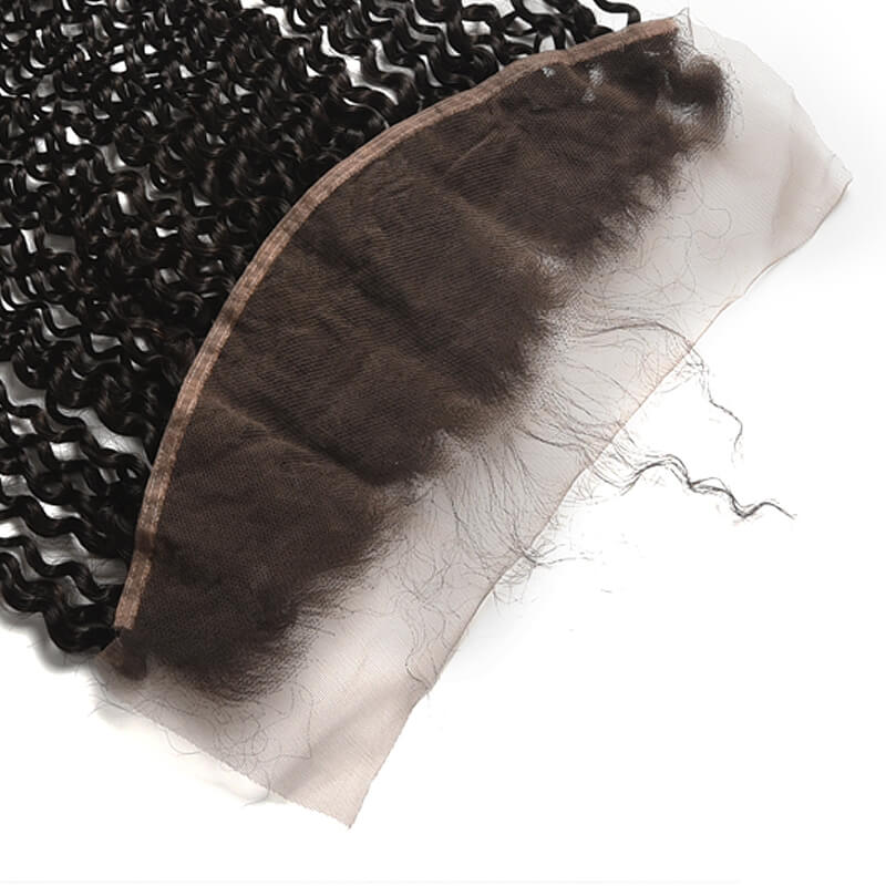13x4 Brazilian kinky curly lace frontal