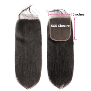 5x5 Brazilian straight lace closure