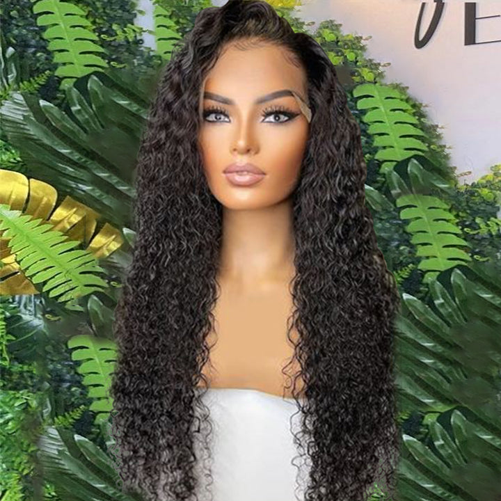 180% Density 13×4 Transparent Lace Frontal Wig Curly