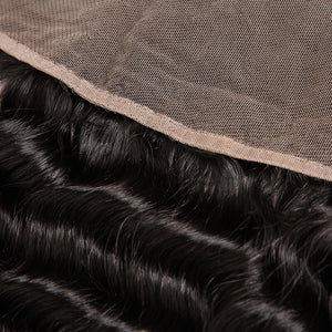 13x4 Brazilian curly lace frontal