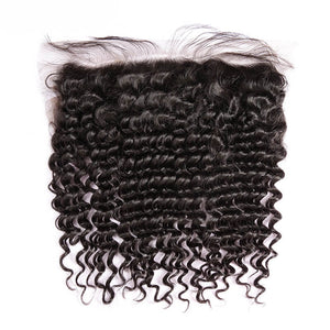 13x4 Brazilian curly lace frontal